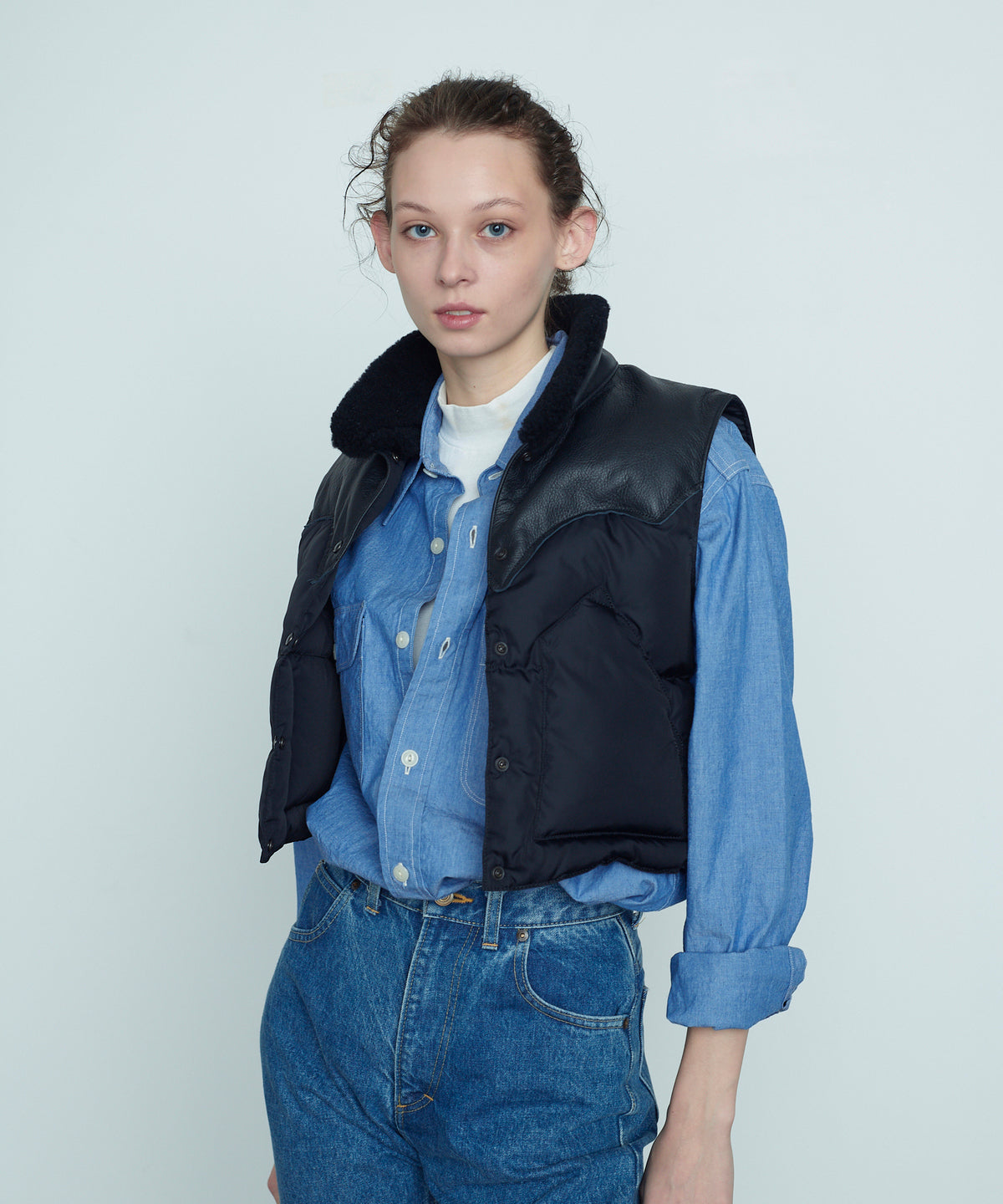 【25AW】ANNELLE VEST BLACK