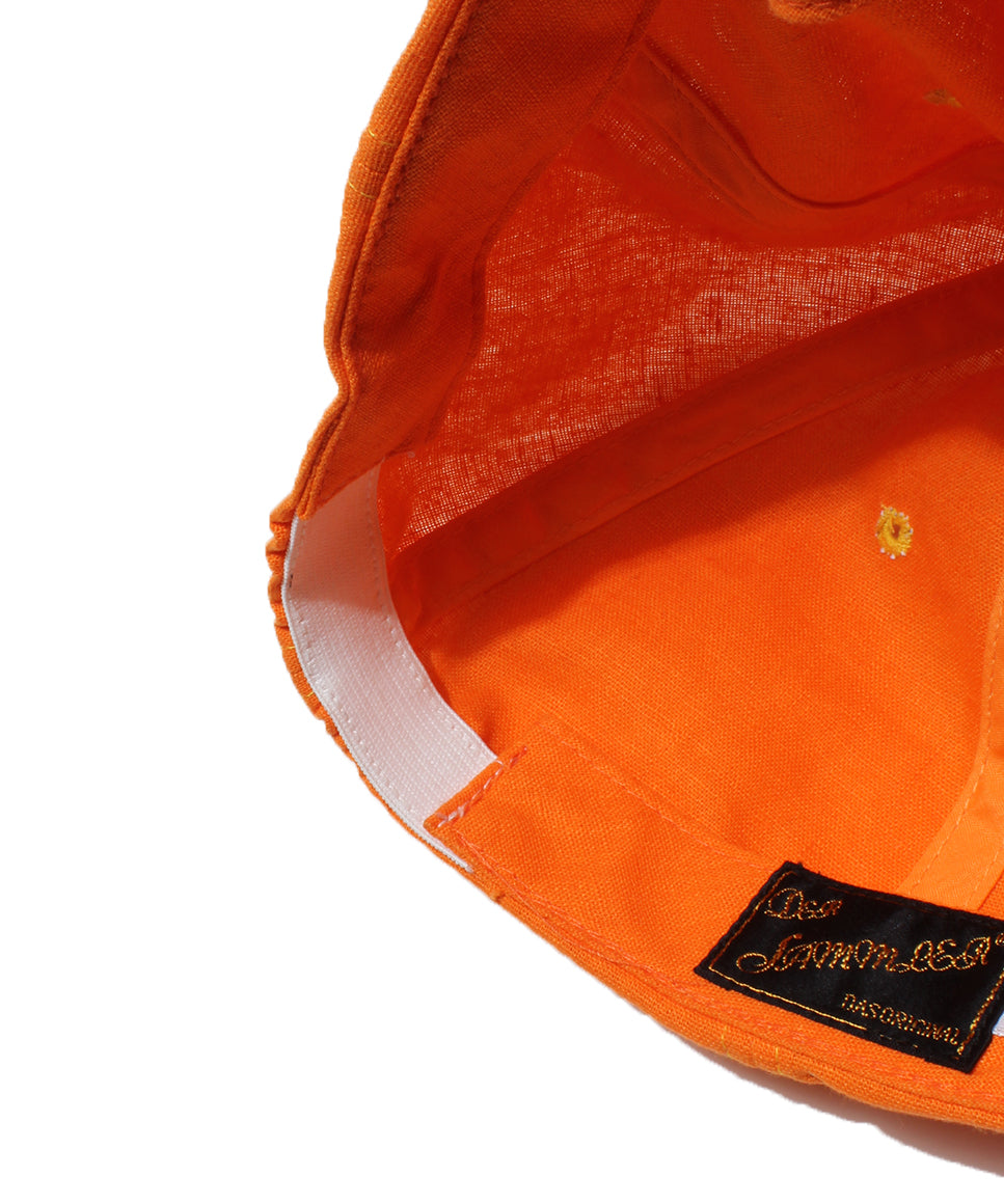【Der SAMMLER】TACKLE CAP COTTON LINEN / ORANGE