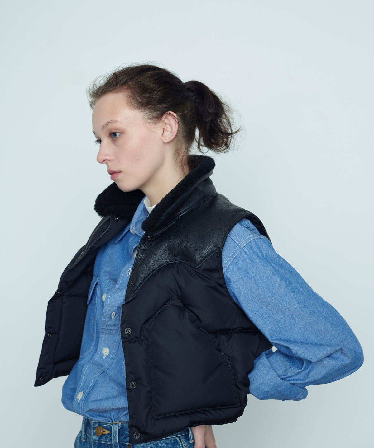 【25AW】ANNELLE VEST BLACK