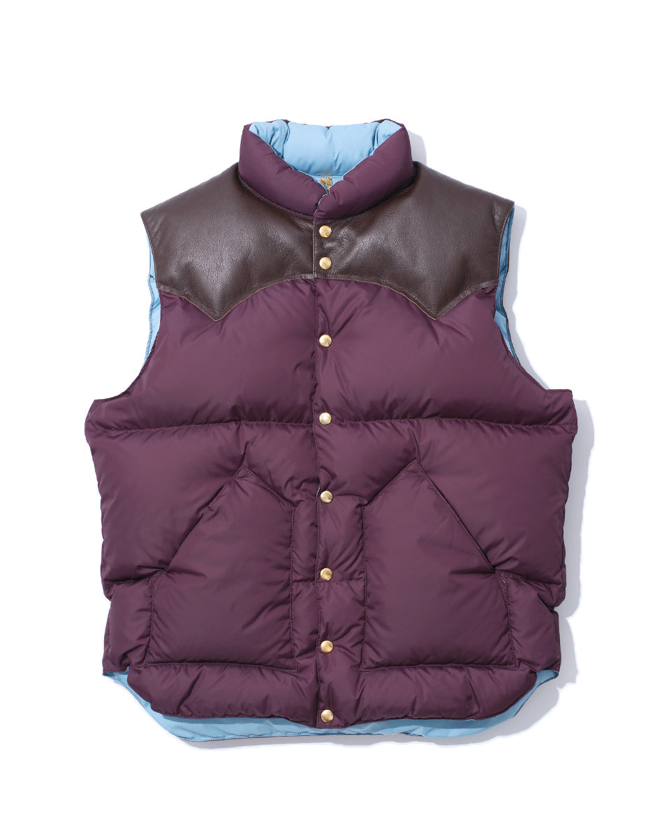 【25AW】DOWN VEST PLUM