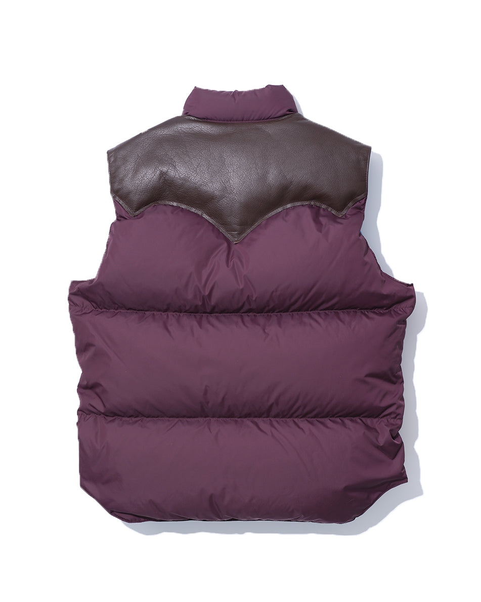 【25AW】DOWN VEST PLUM