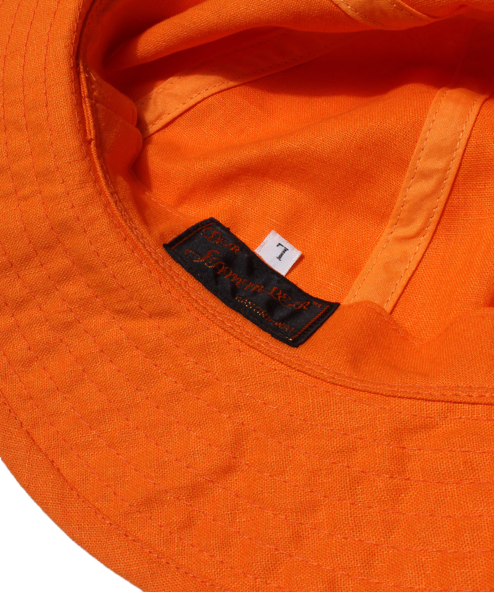 【Der SAMMLER】TACKLE HAT COTTON LINEN / ORANGE