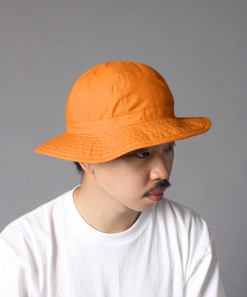 【Der SAMMLER】TACKLE HAT COTTON LINEN / ORANGE