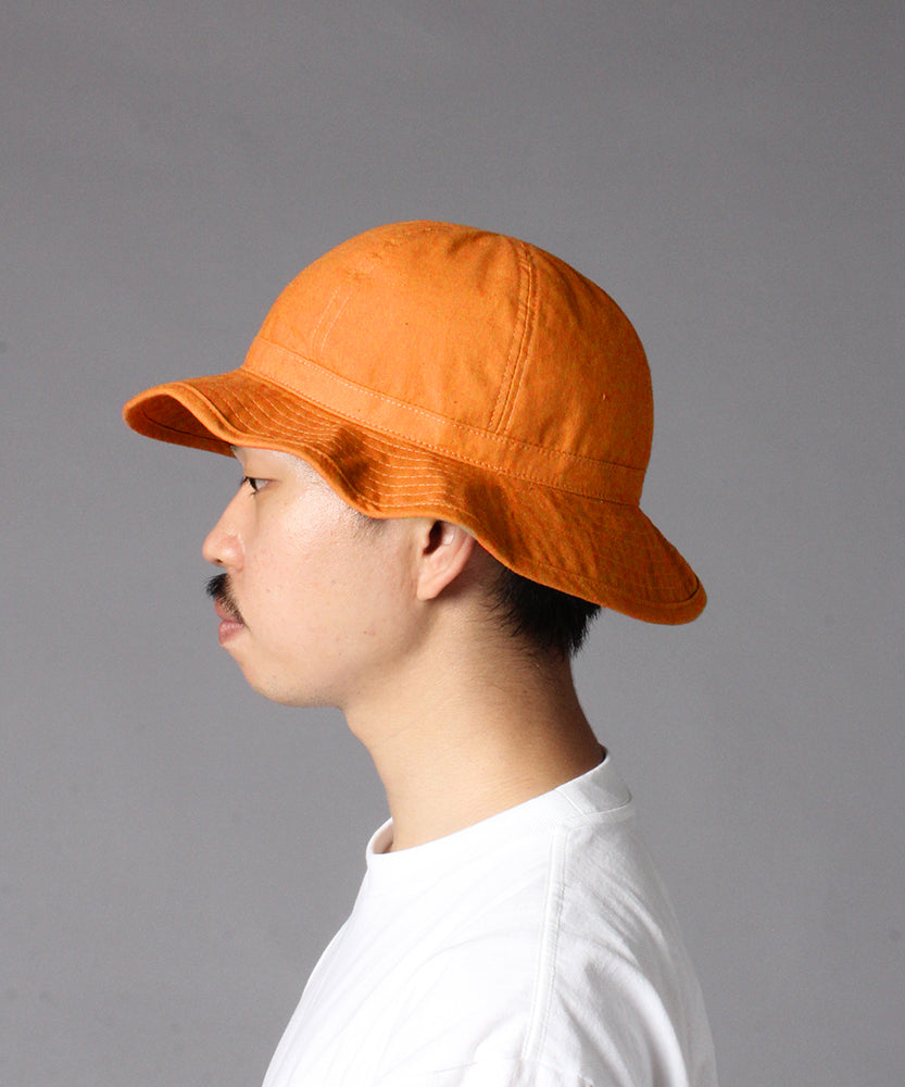 【Der SAMMLER】TACKLE HAT COTTON LINEN / ORANGE