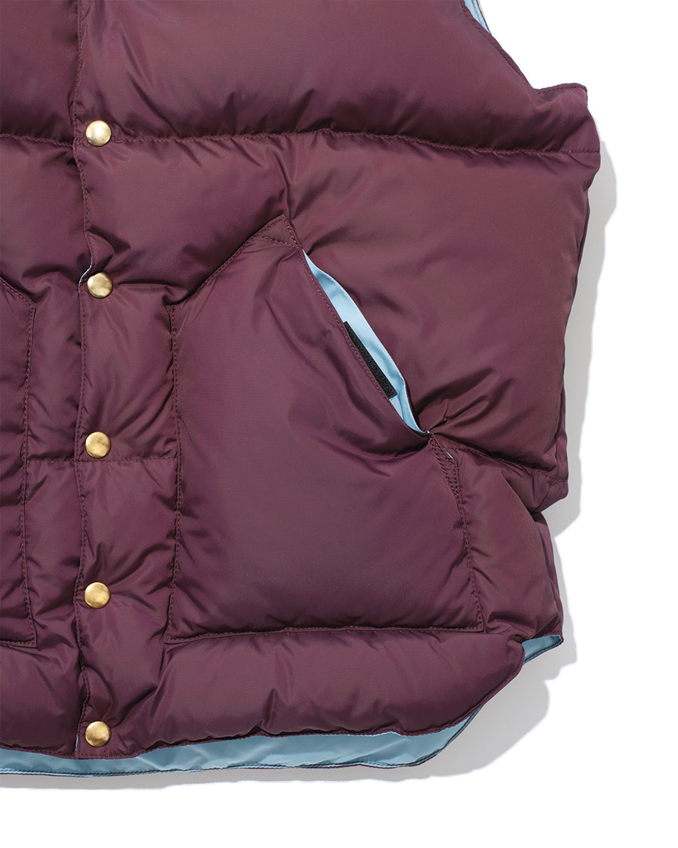 【25AW】DOWN VEST PLUM