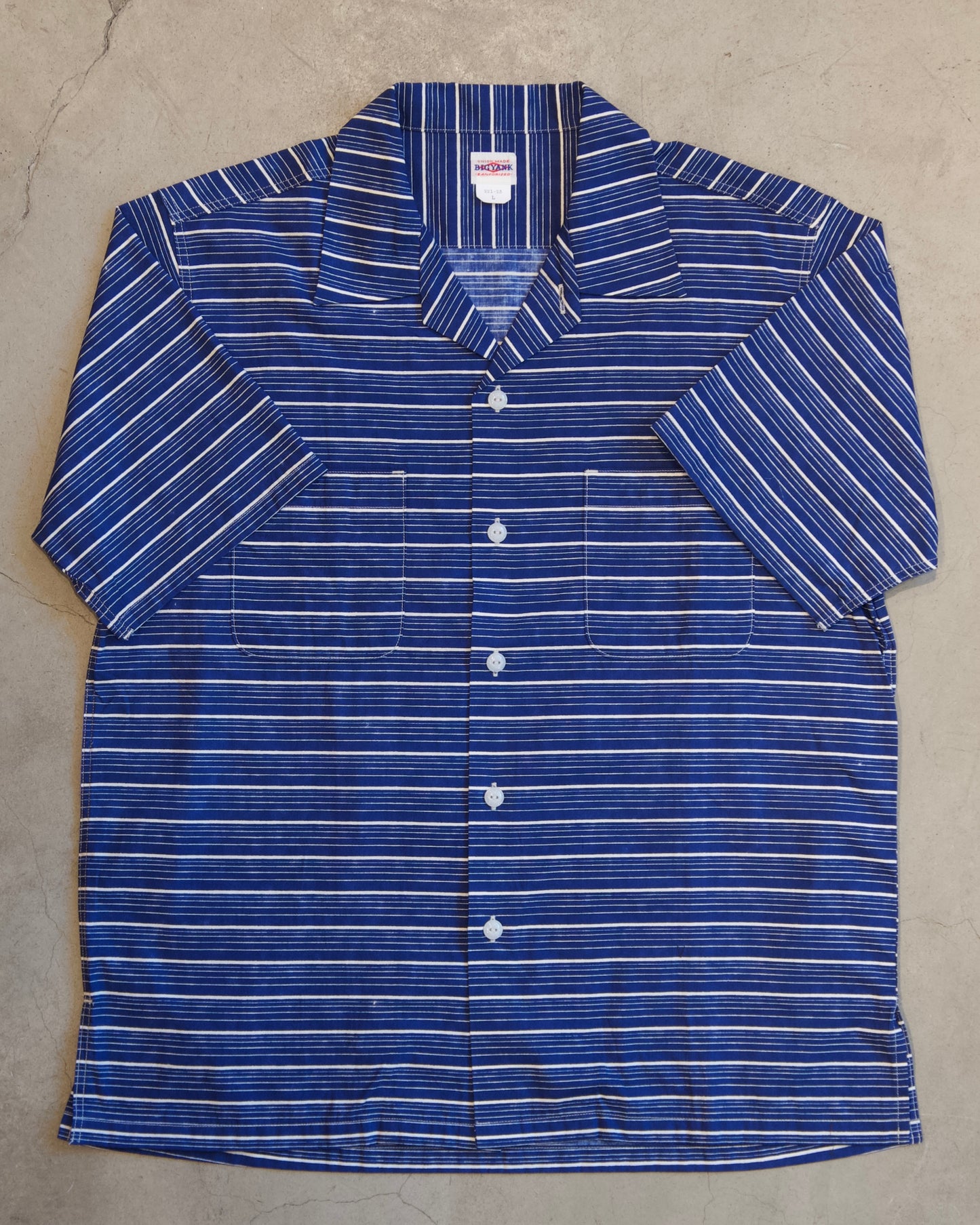 【BIG YANK】 U54 QLS SHIRTS FUZZY BOPDER / BLUE