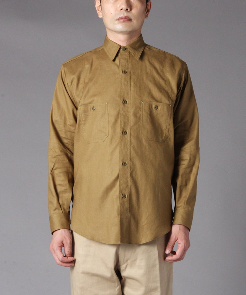 【BIG YANK】SHIRT C1920 FLYER CO/LI TWILL