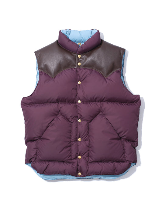 【25AW】DOWN VEST PLUM