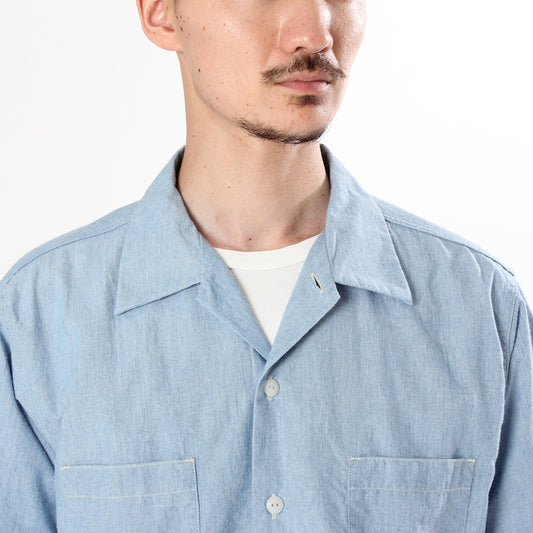 【BIG YANK】 U54 QLS SHIRTS LT CHAMBRAY / L . INDIGO