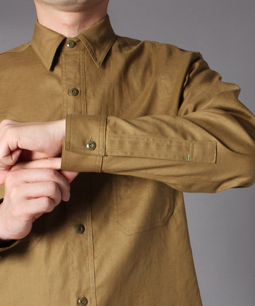 【BIG YANK】SHIRT C1920 FLYER CO/LI TWILL