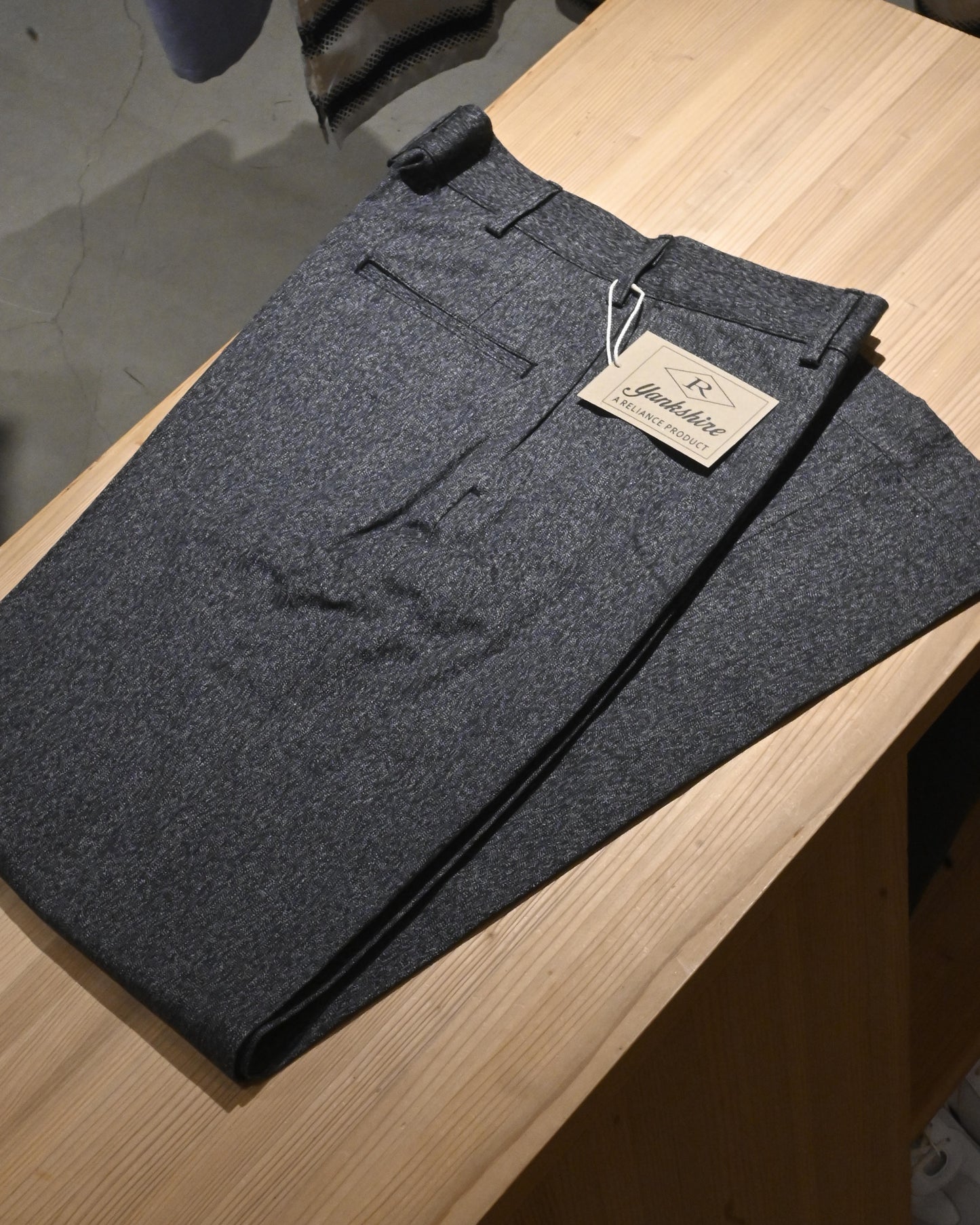 【YANKSHIRE】1963 TROUSERS HEATHER CHAMBRAY