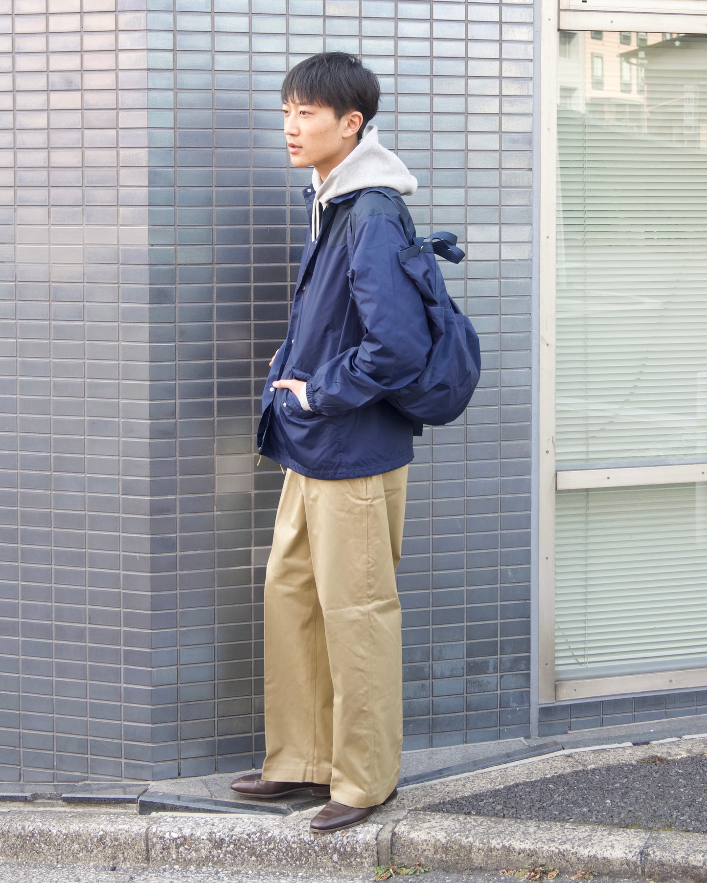 【RMFC】WIND SHIRT CLASSIC TAFFETA / NAVY