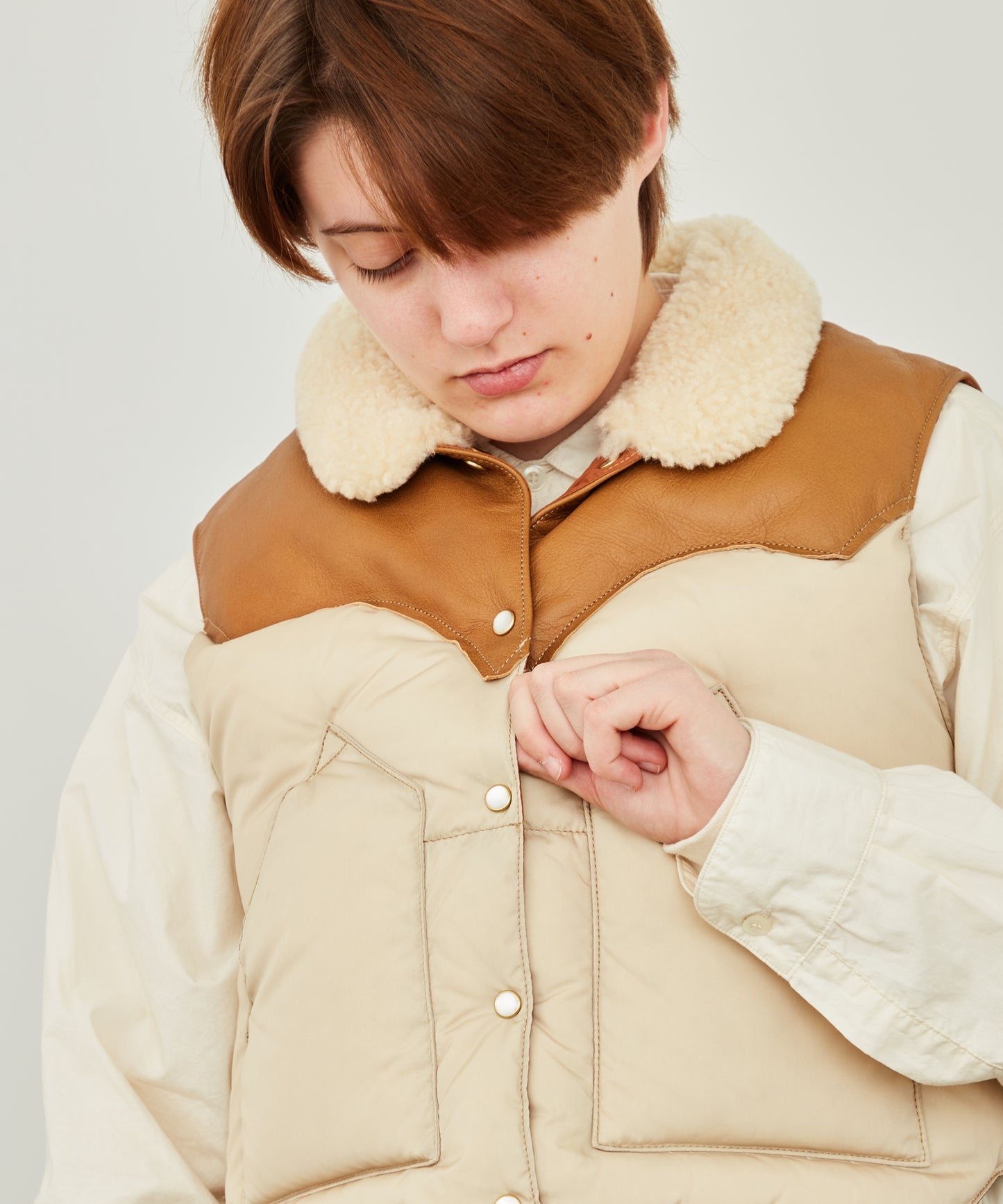 【2024AW】ANNELLE VEST L.BEIGE